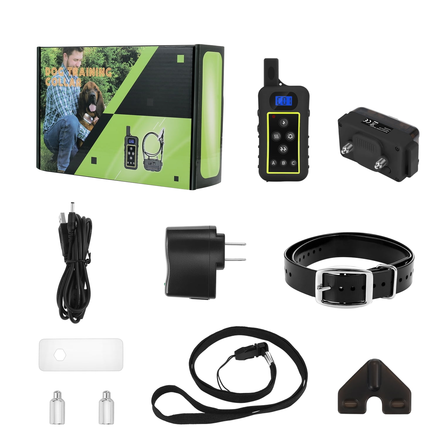 2000 Meter Remote Dog Training Shock Collar Hunting Trainer Waterproof Rechargeable