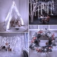 thumbnail image 6 of Zukuco Fairy Lights Plug in, 20 Feet 200 Led Cluster Lights Indoor Outdoor Waterproof Firecracker Starry String Lights for Bedroom Wreath Window Wedding Christmas Tree Decoration, Cool White, 6 of 7