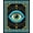 Blue, Pattern 3, variant on Flatwoven High Traffic Area Rug, Ancient Mythic Eye Guardian Shield Motif Welcome Doormat Rubber Door Mat, Non Slip, Stain Resistant, Washable Area Rugs for Living Room, Bedroom(Blue, 2X3)