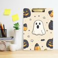 thumbnail image 2 of FORMRS Acrylic Clipboard with Low Profile Clip Standard A4 Letter Size, 12.5" x 9", Halloween Black Pumpkins, 2 of 8