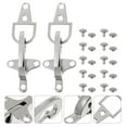 thumbnail image 2 of 4 Pairs Interlock Buckles Coat Buckles Lobster Clasp Metal Clip Buckle Coat Toggle Buckle Coat Holder Metal Sweater Closure Buckle For Coats Backpacks Belts, 2 of 9