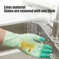 thumbnail image 4 of Dishwashing Gloves | Kitchen & Household Cleaning | Non-Slip Textured Grip | Waterproof & Durable Latex | Heat & Cold Resistant | Set of 2, 4 of 6