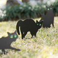 thumbnail image 4 of Kattfigur Markinsats Dekor Set 3 st 2D Livsliknande Kattunge Med Reflekterande Ögon, 4 of 5
