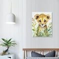 thumbnail image 3 of COMIO Baby Safari Nursery Wall Decor Pictures Cute Animal Wall Prints on Canvas Jungle Nursery Safari Decor gifts for Room, Framed Wall Art, 3 of 4