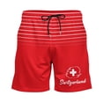 thumbnail image 4 of HNMKIU Active Boys Mesh Football Team Shorts Breathable Comfortable Performance Training Running Sports Shorts Elastic Waist Youth Wear Red,7-8 Years, 4 of 5