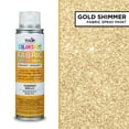 thumbnail image 2 of Tulip Color Shot Instant Fabric Spray Paint, 3 oz Gold Shimmer, Quick Dry and Permanent, 2 of 9