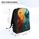 thumbnail image 4 of Easygdp Red And Blue Fire Peacock Mochila Versátil y Elegante: Comodidad, Almacenaje y Durabilidad para la Universidad, Trabajo, Viajes y Uso Diario, 4 of 8