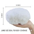 thumbnail image 2 of GIXUSIL 6" Face Body Powder Puff for Dusting Powder, 1Pcs Ultra Soft Washable Powder Puff, Fluffy Large Pressed Powder Puff, Women Setting Body Powder Puff, White, 2 of 7