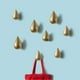 thumbnail image 5 of Set of 2 Creative Water Drop Coat Hook Hook Wall Decor Modern Decoration, 7.5 x 4.8cm / Gold, 5 of 5