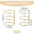 thumbnail image 2 of 10Pcs 3 Rings Metal Loose Leaf Binders Book Rings 30mm Inner Diameter Flexible Gold Snap Split Hinged Versatile for DIY Travel Diary Notebook Photo Album Binding Spines Combs Craft Supplies Golden, 2 of 6