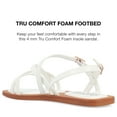 thumbnail image 4 of Journee Collection Womens Ennid  Tru Comfort Foam Buckle Flat Sandals, 4 of 6