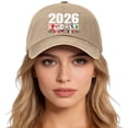 thumbnail image 2 of Lispipm Baseball Cap for Women and Men Cup26 Hats USA Canada Mexico 2026 Hosts Country Soccer Football Supporters Caps Brown, 2 of 6