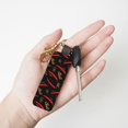 thumbnail image 4 of Wukai Hot Chili Print Leather Car Keychain, Universal Key Fob Keychain, Leather Key Chain Holder for Men and Women,360 Degree Rotatable, 4 of 5