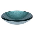 thumbnail image 3 of Eden Bath EB-GS03 Teal Glass Vessel Sink with Embossed Pattern, 3 of 7