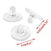 Wentin Reduced Jewelry materials 100pcs Bullet Clutch Earring Backs With Pad 50pairs Earring Backs Earring Backs For Droopy Ears Studs Fishhook Earring Backs Replacements Clutch Back