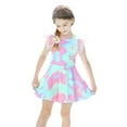 thumbnail image 1 of Kids Girls Rash Guard Bathing Suits Hawaiian Ruffle Sun Protection Long Sleeve Toddler Girl Bathing Suit 6-7 Years Girls Clothing, 1 of 9