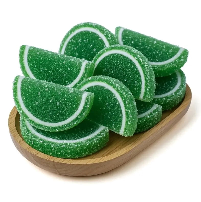 NY Spice Shop Lime Jelly Fruit Slices - 3 Pound - Fruit Slices Candy - Candy Fruit Slices