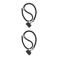 thumbnail image 3 of Sidaley Cordón para teléfono móvil, correa cruzada para el cuello, cuerda colgante Universal ajustable, mosquetón para caminar, seguridad Negro 2piezas, 3 of 5