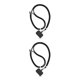 thumbnail image 4 of Sidaley Cordón para teléfono móvil, correa cruzada para el cuello, colgante ajustable, mosquetón para cámara de teléfono inteligente, Negro 2piezas, 4 of 6