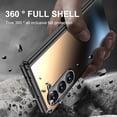 thumbnail image 2 of ELEHOLD for Samsung Galaxy Z Fold 5 Case, Rugged Electroplated Matte Acrylic Ultra-Thin Frosted Shock-Absorbent Protective Phone Case with Camera Protection for Samsung Galaxy Z Fold 5,Titaniumwhite, 2 of 6