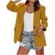 thumbnail image 2 of Puntoco Chaqueta Informal De Cuello Vuelto Sin Capucha Y Manga Larga Con Botones De Color Liso Para Mujer A La Moda, 2 of 9
