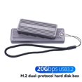 thumbnail image 2 of M.2 NVMe NGFF SSD Enclosure USB 3.2 GEN 2 to M.2 SSD 20Gbps Solid State Drive M.2 Case Box for 2230/2242/2260/2280 SSD, 2 of 8