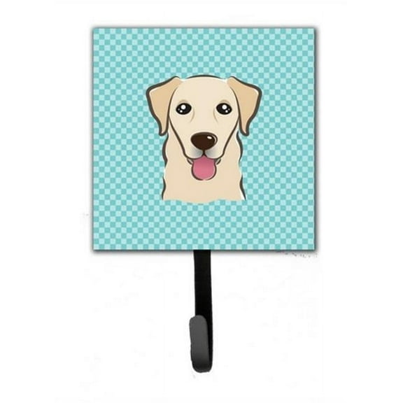 Carolines Treasures BB1190SH4 Checkerboard Blue Golden Retriever Leash & Key Holder