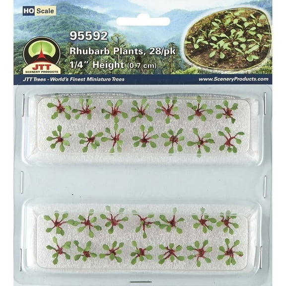 JTT Scenery 95592 RHUBARB PLANTS, HO-scale, 28/pk