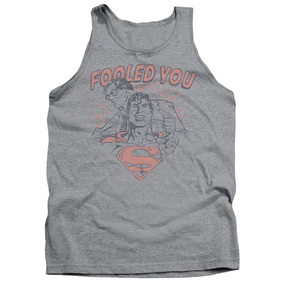DC Comics Fooled You Adult Tank Top Athletic Heather