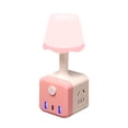 thumbnail image 1 of Bedroom Bedside Lamp Integrated Home Socket Small Night Light Multi Function Converter Socket USB, 1 of 4