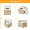 DULLEMELO Cube Storage Bins,12 x 12 x 12 inch Fabric Storage Cubes for Organizing,4PCS
