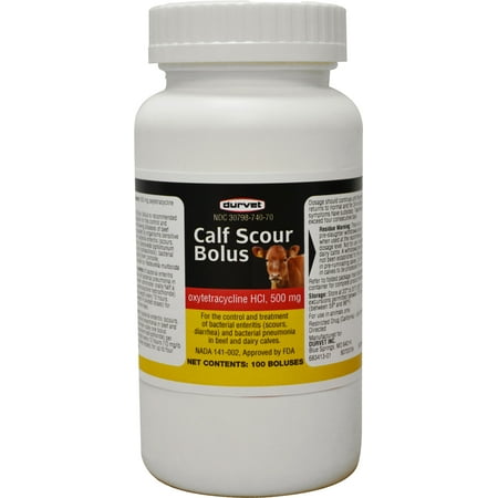 Durvet Inc D-Calf Scour Bolus Antibiotic- Yellow 100
