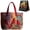 #D, variant on Quilted Tote Bag for Women with Handles Funky Chicken Handmade Large Capacity Animal Storage Bags Vintage Playful Cat
