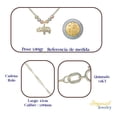thumbnail image 3 of Gargantilla Italiana 14k De Elefante Y Bolas Tricolor, 3 of 5