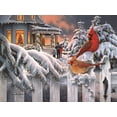 thumbnail image 2 of SUNSOUT INC - Cardinals at home for Chrstmas - 1000 pc Jigsaw Puzzle by Artist: Russell Cobane - Finished Size 20" x 27" Christmas - MPN# 36620, 2 of 5
