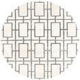 thumbnail image 2 of Rugs.com Marilyn Monroe™ Glam Trellis Collection Rug – 5 Ft Round White Silver Medium Rug Perfect For Kitchens, Dining Rooms, 2 of 9