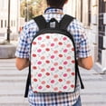 thumbnail image 6 of Goofa Red Lips 1 Pattern 17in Student Backpack - School, Travel, Work Bookbag -Laptop Backpack,Water Resistant College School Computer Bag, 6 of 6