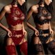 thumbnail image 1 of Lencería sexy de tres piezas con tres puntos de pestañas, estilo europeo y americano popular y sexy, 1 of 3
