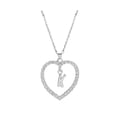 thumbnail image 1 of Xihbxyly Collar con Colgante Del Alfabeto, Elegante Joya con Diseño de Corazón, Material de Cobre Resistente a La Decoloración, Detalle Hueco Creativo, Regalo Perfecto para Amigos, Elegante para Boda, 1 of 2
