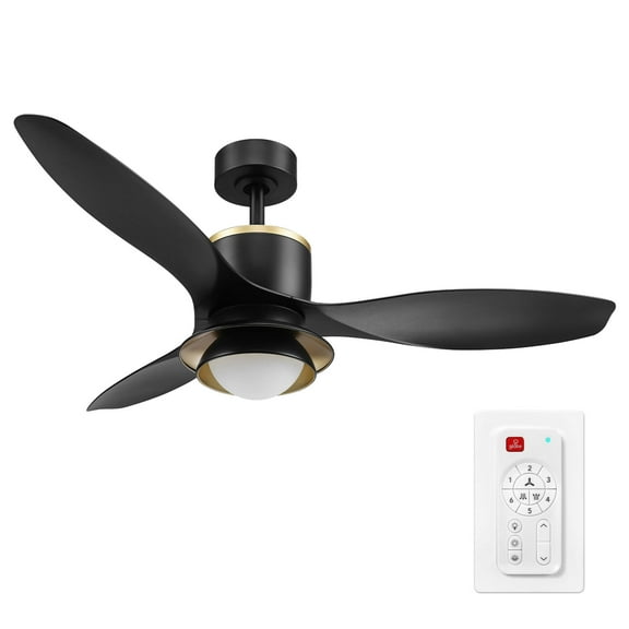 Globe Electric 91006573 Oswald 48" 3 Blade Indoor Smart Adjustable Color Temperature Led