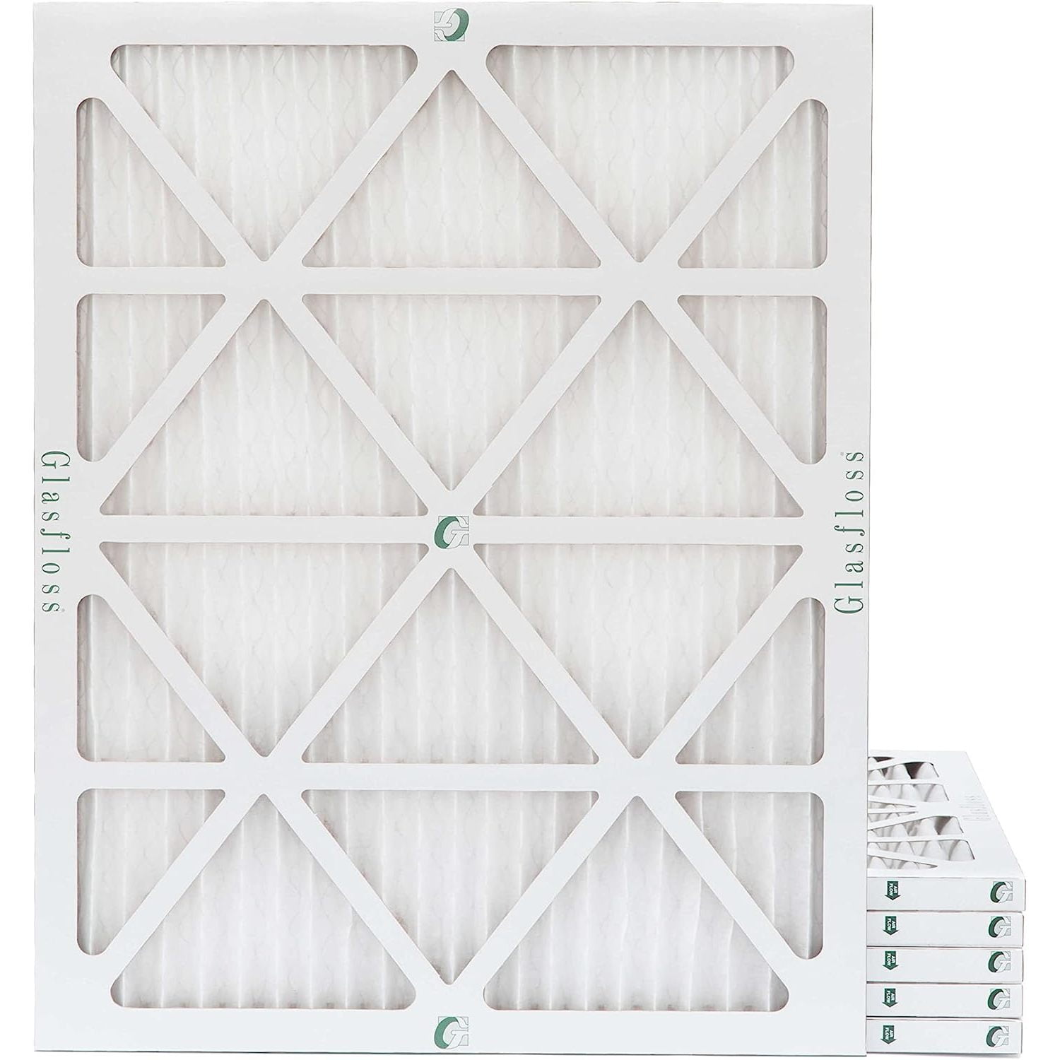 20x25x1 MERV 10 (FPR 56) Pleated Air Filters By ZQRPCA. Box of 6