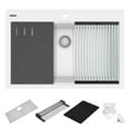 thumbnail image 7 of Ruvati RVG1306WH 33 in. Granite Composite Workstation Drop in Top Mount Kitchen Sink, Matte White, 7 of 7