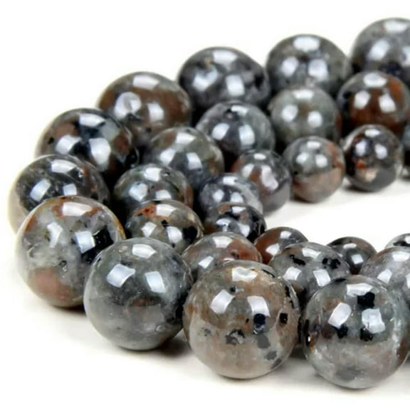 K-KED Natural Yooperlite UV Reactive Gemstone Round 6MM 8MM 10MM 12MM Beads-12 mm-15 in