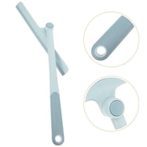 WEUVEB 1Set Small Shower Squeegee Window Cleaning Wiper Blue PP TPR T Shaped For Bathroom Living Room