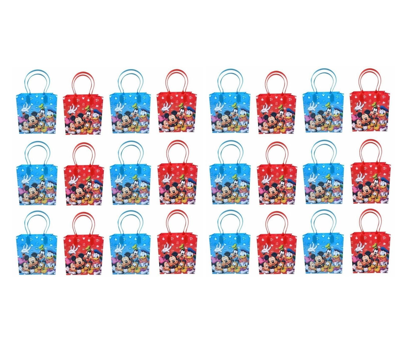 Disney Mickey and Friends Mickey Mouse Party Favor Supplies Goody Loot Gift Bags 24pcs