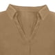 thumbnail image 5 of Vestido de Manga Larga para las Mujeres Caída Color Sólido Solapa Bolsillo de Manga Corta, Vestido Corto de Manga Larga para las Mujeres Longitud de Rodilla Casual, 5 of 8