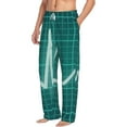thumbnail image 2 of Xecao ECG Wave Men's Straight Lounge Pajama Pants: The Ultimate in Comfortable Sleepwear, 2 of 9