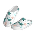 thumbnail image 2 of Daiia Turtles And Seahorses Print Women’s Fuzzy Slippers Memory Foam Lightweight House Shoes Cozy Loafer Flannel House Shoes-44/45, 2 of 7
