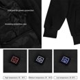 thumbnail image 4 of ToyKingdee Heated Hoodie Sweatshirt 5 Heating Zones Full-Zip Hooded Jacket Boys Girls Youth Winter Electric Heating Sweater, 4 of 9