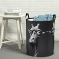 thumbnail image 5 of Laundry Basket, Monochrome Giraffe Expression Laundry Hamper Waterproof Laundry Bag Clothes Hamper Laundry Bin with Handles for Bedroom, Living Room, Kids Room, 5 of 6